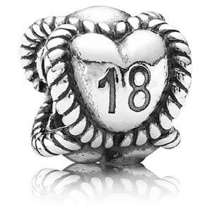 Retired Pandora 18 Charm